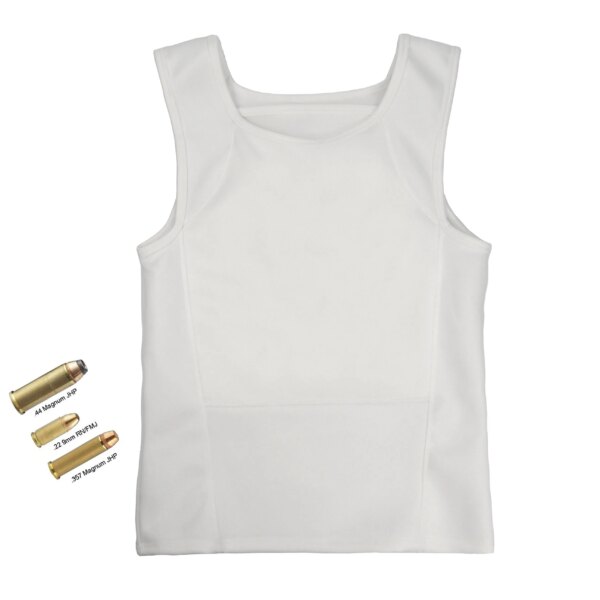 T-shirt pare-balles de niveau IIIA, léger, 9mm, arrêt dissimulé, Para FMJ & .44 Mag. JHP Gilet Pare-balles