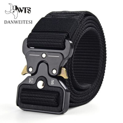 DWTS] ceinture en métal pour hommes, ceinture tactique pour hommes, ceintures militaires en toile