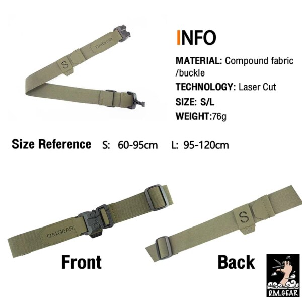 Ceinture tactique à boucle à dégagement rapide pour hommes, légère, personnalisée, équipement militaire – Image 5
