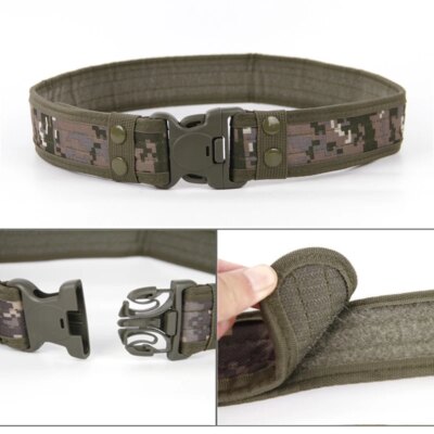Ceinture tactique à dégagement rapide, Style armée, de Combat, de mode pour hommes, en toile