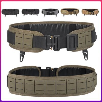9131-24b213.jpg Ceinture tactique rembourrée pour Airsoft CS Molle, ceinture de Combat pour Paintball