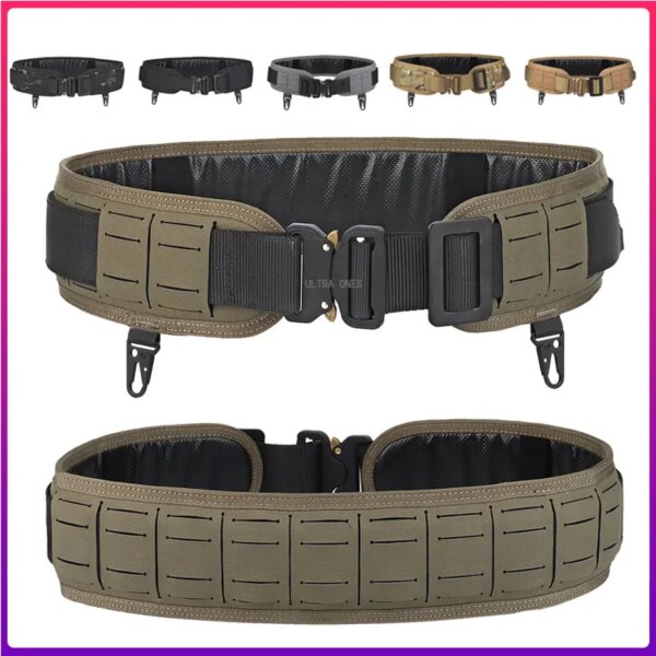 Ceinture tactique rembourrée pour Airsoft CS Molle, ceinture de Combat pour Paintball