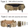 Ceinture tactique rembourrée pour Airsoft CS Molle, ceinture de Combat pour Paintball