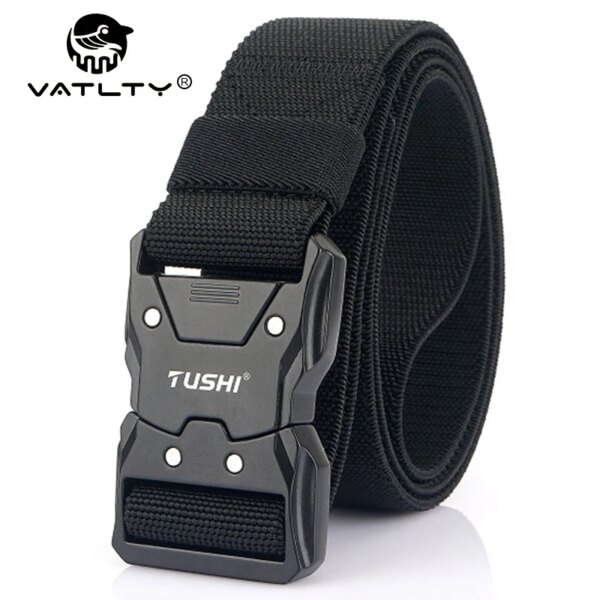 Ceinture élastique unisexe en Nylon, alliage dur, boucle à dégagement rapide, robuste, extensible