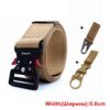 Ceinture de taille militaire en Nylon pour hommes, largeur 5.0CM, largeur 145cm, tactique militaire