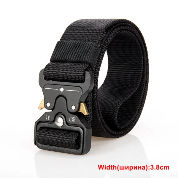 Ceinture de taille militaire en Nylon pour hommes, largeur 5.0CM, largeur 145cm, tactique militaire