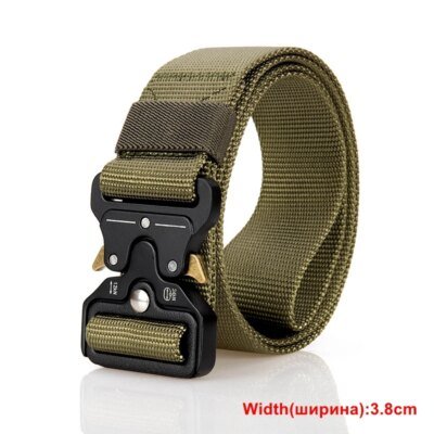 Ceinture de taille militaire en Nylon pour hommes, largeur 5.0CM, largeur 145cm, tactique militaire