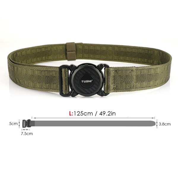 Nouvelle ceinture tactique militaire Alliage Boucle pivotante Nylon véritable, ceinture de combat de l’armée – Image 5