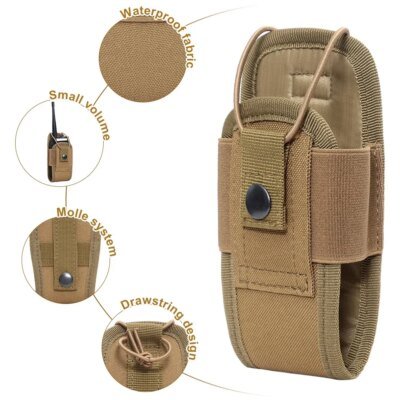 9542-aae0ba.jpg Pochette tactique Molle pour walkie-talkie Radio 1000D, porte-sac de taille, étui pour Interphone Portable