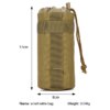 9557-ed6f3d.jpg Sac de bouteille d'eau tactique Molle militaire, Camping en plein air randonnée à cordon de serrage porte-bouteille d'eau