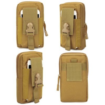 Sac de ceinture tactique Molle pour hommes, pochette pour téléphone, militaire