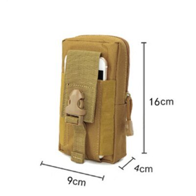 Sac de ceinture tactique Molle pour hommes, pochette pour téléphone, militaire