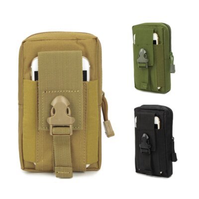 Sac de ceinture tactique Molle pour hommes, pochette pour téléphone, militaire