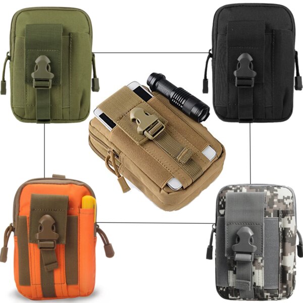 Pochette militaire Molle, sac de ceinture tactique, sac de téléphone de Sport de plein air