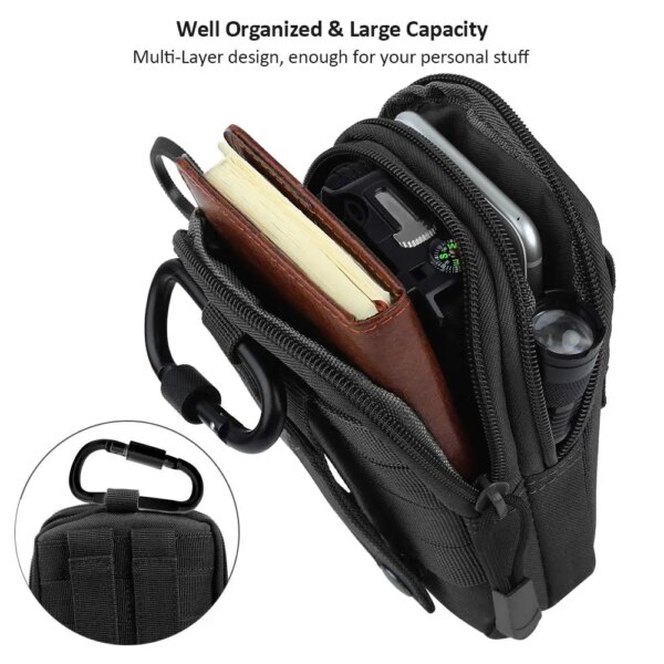 Pochette militaire Molle, sac de ceinture tactique, sac de téléphone de Sport de plein air – Image 3