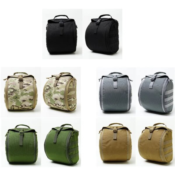 Sac à casque tactique, pochette de transport militaire à rangement Molle polyvalent pour casques de Combat de chasse et de sport – Image 3
