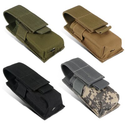 9697-51170e.jpg Pochette tactique militaire pour Magazine, sac à pistolet unique, pochette Molle pour lampe de poche