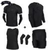 Gilet de Compression rembourré, genouillères de protection, Football, Paintball, basket-ball, patinage, Rugby, costumes Anti-collision