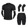 Gilet de Compression rembourré, genouillères de protection, Football, Paintball, basket-ball, patinage, Rugby, costumes Anti-collision