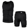 Gilet de Compression rembourré, genouillères de protection, Football, Paintball, basket-ball, patinage, Rugby, costumes Anti-collision